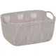 Leaf Portaoggetti 29x22x15 cm in Plastica Beige