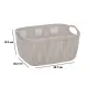 Leaf Portaoggetti 29x22x15 cm in Plastica Beige