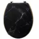 Sedile Wc 174791B Nero Effetto Marmo 5FIVE - 5FIVE