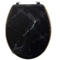 Sedile Wc 174791B Nero Effetto Marmo 5FIVE - 5FIVE