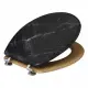 Sedile Wc 174791B Nero Effetto Marmo 5FIVE - 5FIVE