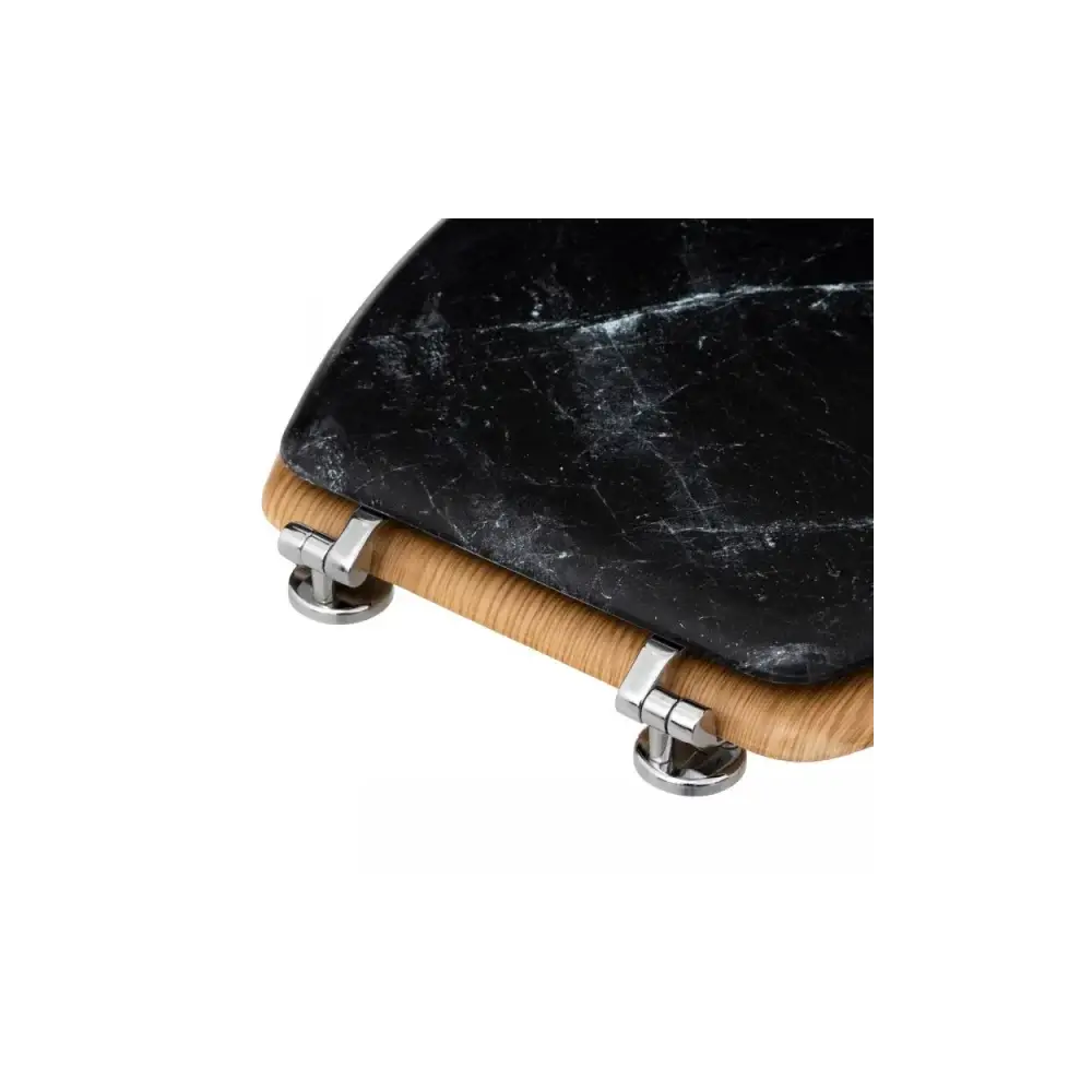 Sedile Wc 174791B Nero Effetto Marmo 5FIVE - 5FIVE