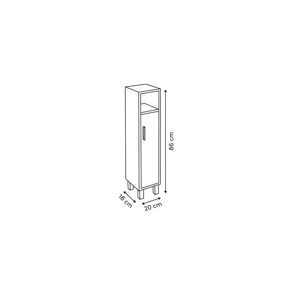 Portarotolo 212889 Come 20X18X86Cm 1 Anta 5FIVE - 5FIVE