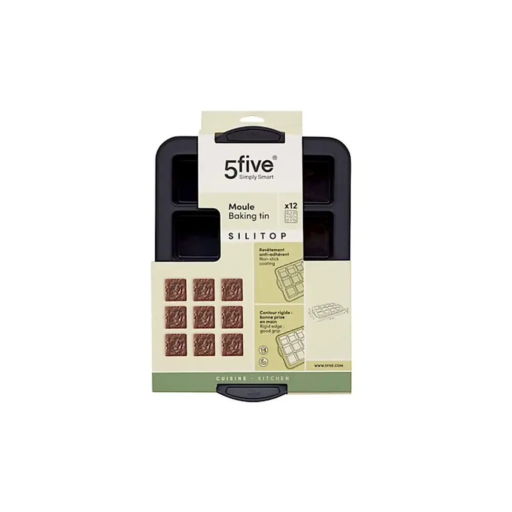 Stampo Brownie 218734 Silitop 12 Scomparti 5FIVE - 5FIVE