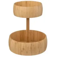 Cestino Portafrutta, 2 Piani, Bamboo, Alzata Frutta, Cucina 5FIVE…