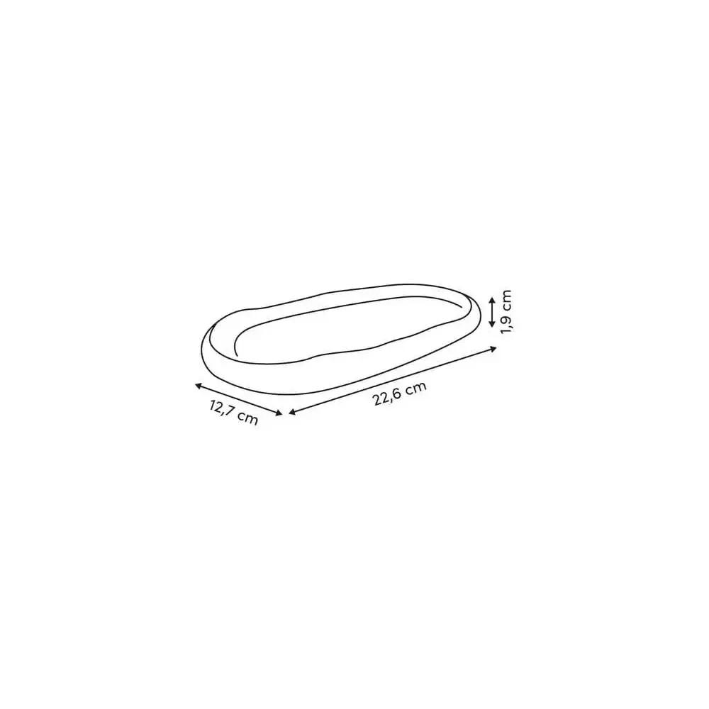 Vassoio Oleya, 23X13 cm, Resina Beige, Bagno, Portaoggetti 5FIVE…