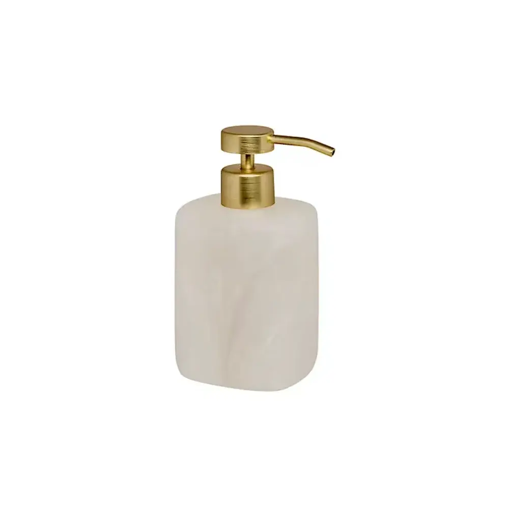 Dispenser Sapone Cloudy Bianco 370 ml In Resina, Distributore Bagno…