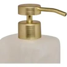 Dispenser Sapone Cloudy Bianco 370 ml In Resina, Distributore Bagno…