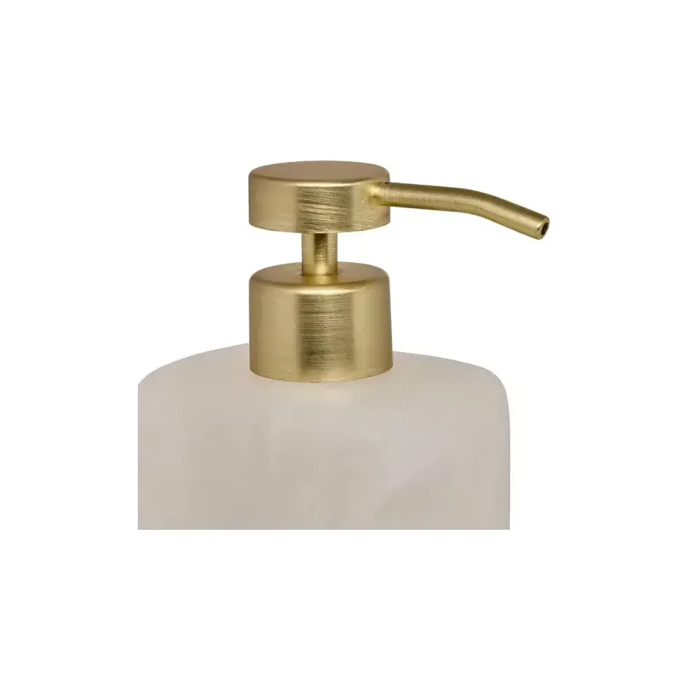 Dispenser Sapone Cloudy Bianco 370 ml In Resina, Distributore Bagno…