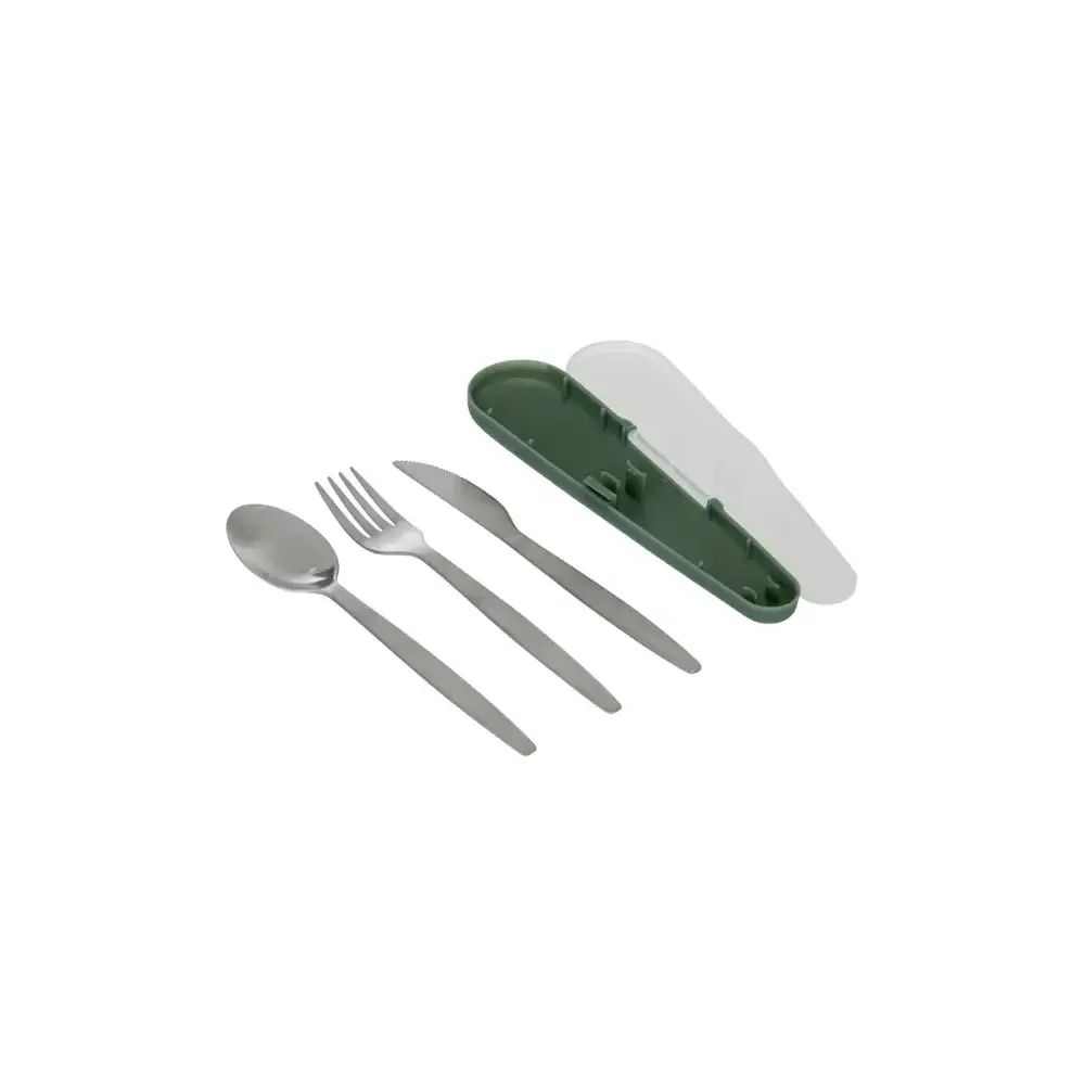 Set Posate In Acciaio con Custodia, Pratico Ed Elegante Per Pasti…