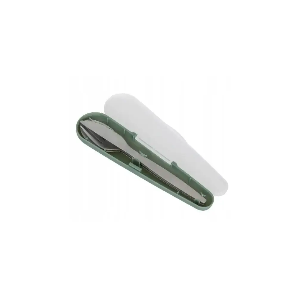 Set Posate In Acciaio con Custodia, Pratico Ed Elegante Per Pasti…