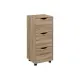 Cassettiera, 3 Cassetti, Mdf, 33X29X80 cm, Naturale, Mobile…
