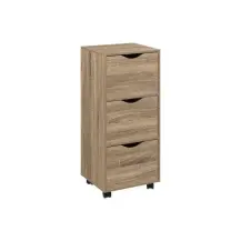 Cassettiera, 3 Cassetti, Mdf, 33X29X80 cm, Naturale, Mobile…
