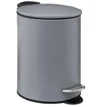Pattumiera 174528H Bagno 3Lt grigio 5FIVE - 5FIVE