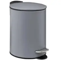 Pattumiera 174528H Bagno 3Lt grigio 5FIVE - 5FIVE