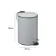 Pattumiera 174528H Bagno 3Lt grigio 5FIVE - 5FIVE