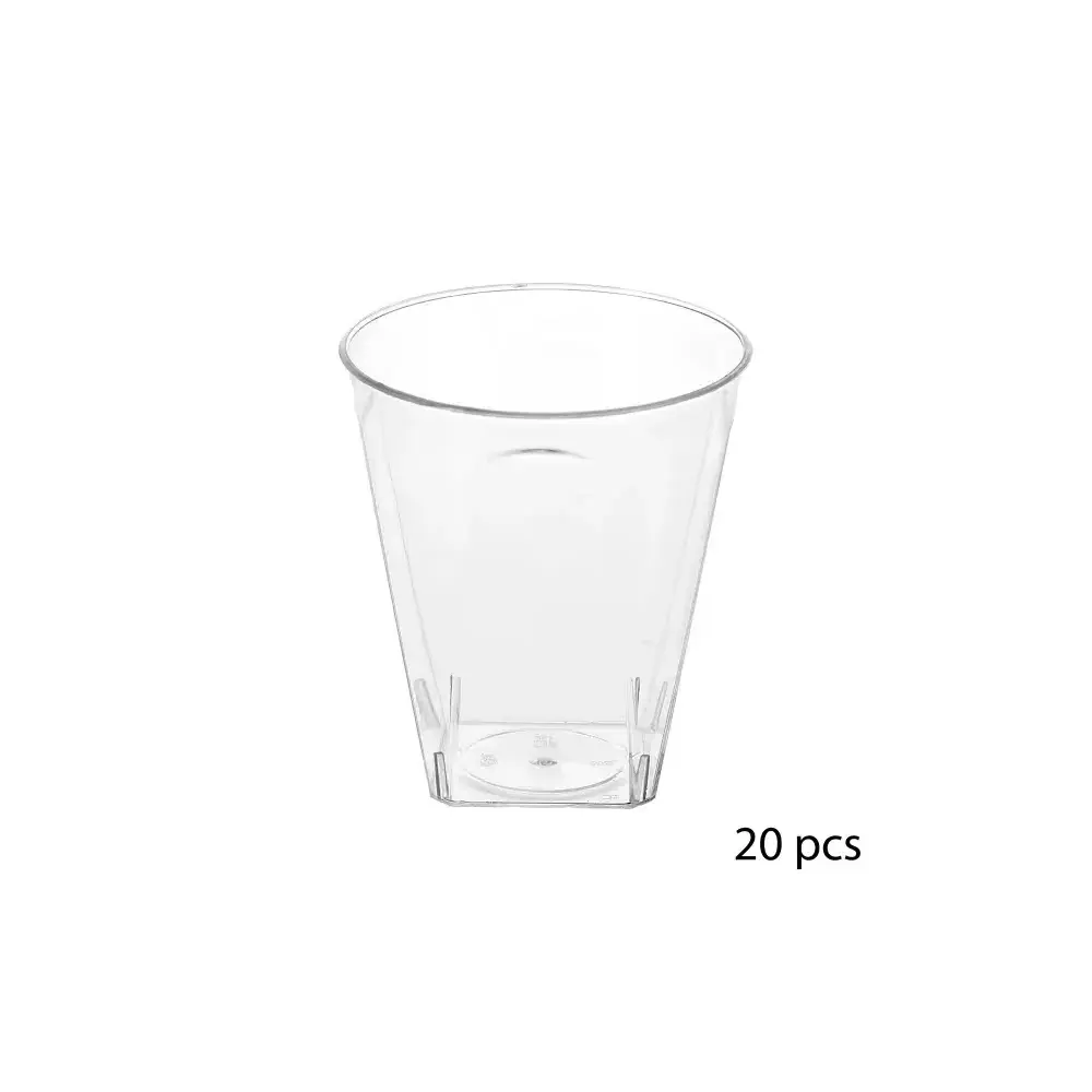 Coppette Aperitivo 20Pz Plastica Trasparente Riutilizzabile 60ml…