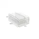 Set 3 Contenitori Frigo, Pet Trasparente, Organizer Frigorifero…