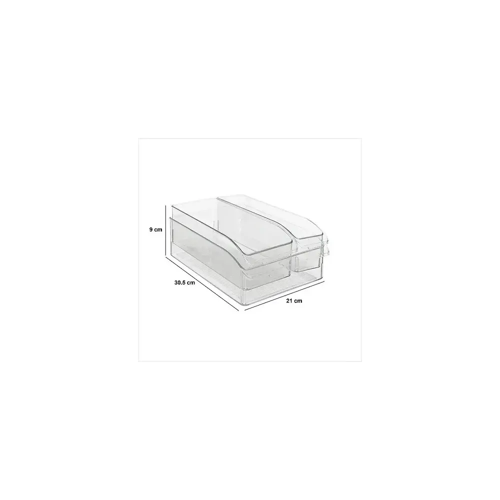 Set 3 Contenitori Frigo, Pet Trasparente, Organizer Frigorifero…