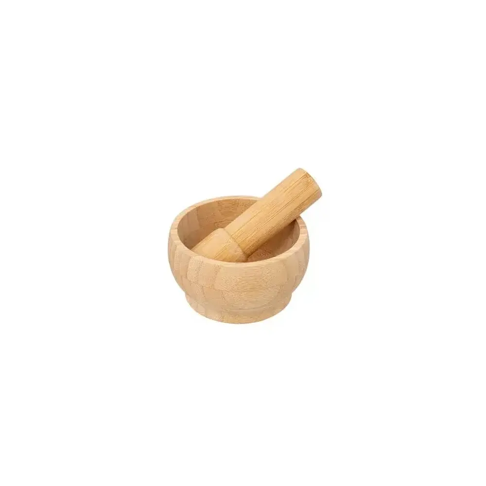 Mortaio In Bamboo con Pestello 11X11X6 cm 120059 5FIVE - 5FIVE