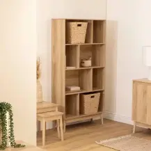 Libreria Abana 8 Scomparti, Beige 80X30X160 cm, Scaffale Moderno…