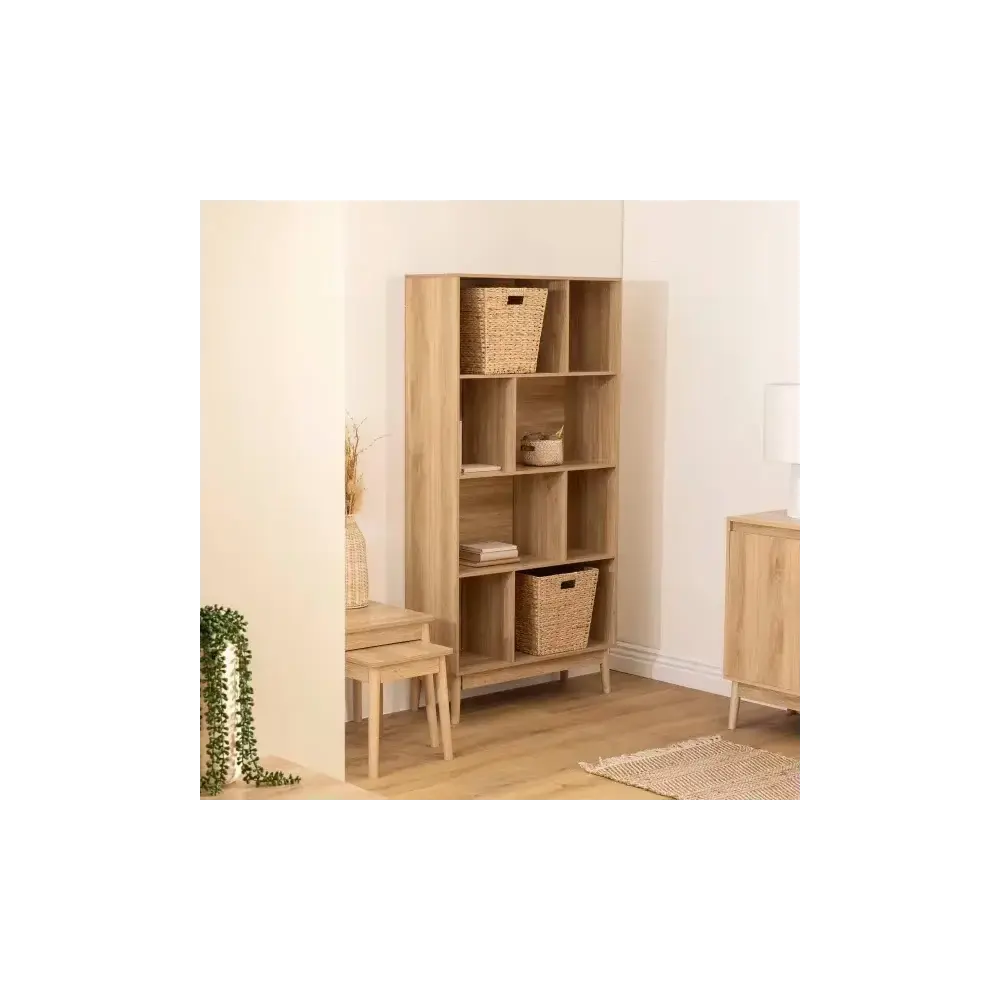Libreria Abana 8 Scomparti, Beige 80X30X160 cm, Scaffale Moderno…