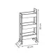 Carrello Bagno Come, 3 Ripiani, 40X20X80 cm, Mdf, con Ruote 5FIVE…