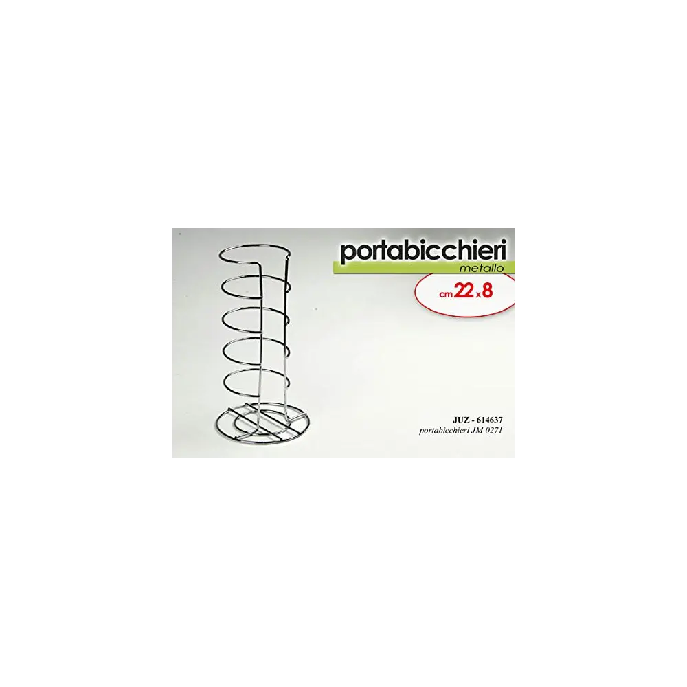 Portabicchieri in Metallo Gicos in Acciaio Inox