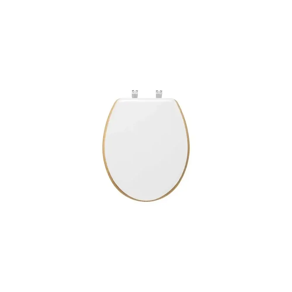 Sedile WC Legno Bianco 36x47 cm con Coperchio 5FIVE