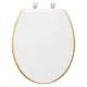 Sedile WC Legno Bianco 36x47 cm con Coperchio 5FIVE