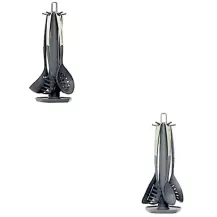 Set 4 Utensili Cucina 209784 con Supporto Assortito 5FIVE - 5FIVE