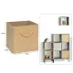 Scatola Portaoggetti 209353B Stemy Beige 31X31Cm 5FIVE - 5FIVE