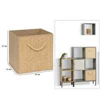Scatola Portaoggetti 209353B Stemy Beige 31X31Cm 5FIVE - 5FIVE