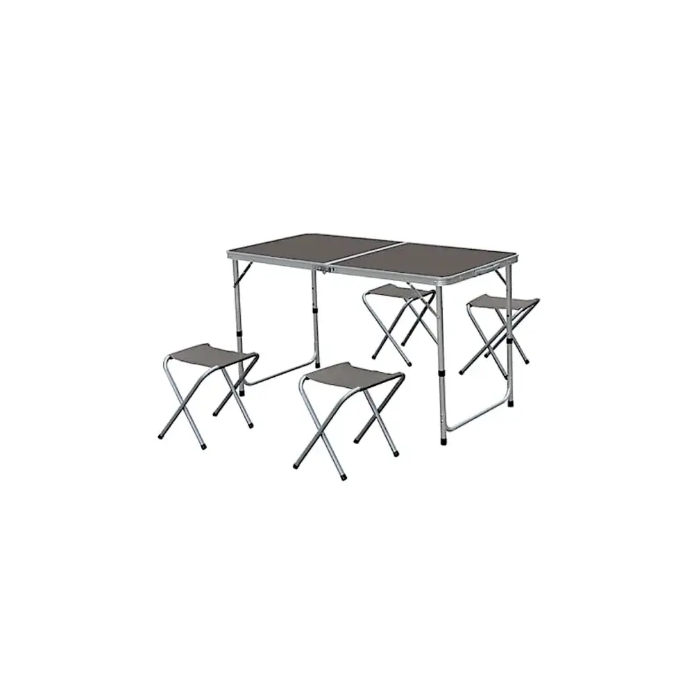 Tavolo Da Campeggio 131926 con 4 Sgabelli 70X60 H120Cm Pieghevole…