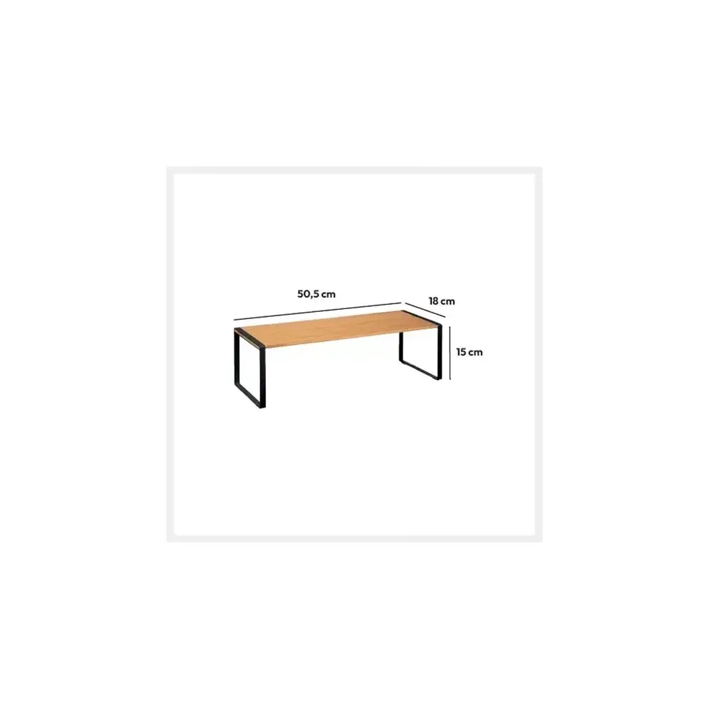 Mensola 167793 Legno con Gambe Nero 5FIVE - 5FIVE