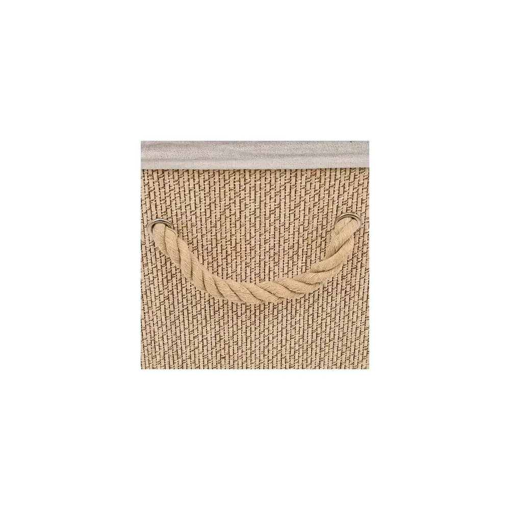 Portabiancheria 60 L, Bamboo Mdf, Bianco, Cesto Biancheria…