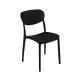 Sedia Impilabile In Polipropilene Nera – 46X54,5X79 cm 5FIVE - 5FIVE