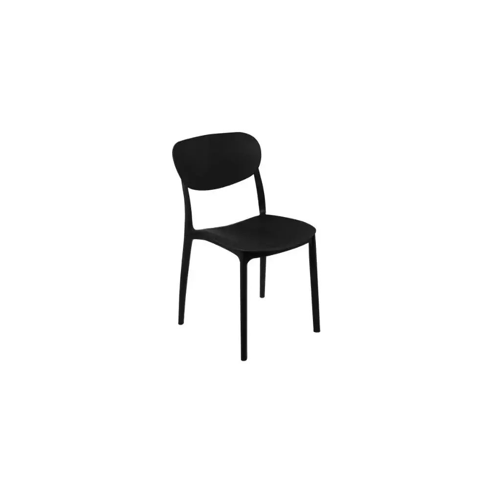 Sedia Impilabile In Polipropilene Nera – 46X54,5X79 cm 5FIVE - 5FIVE