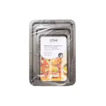 Set 3 Teglie 100146 Metallo 39X24/43X29/48X33Cm 5FIVE - 5FIVE
