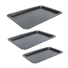 Set 3 Teglie 100146 Metallo 39X24/43X29/48X33Cm 5FIVE - 5FIVE