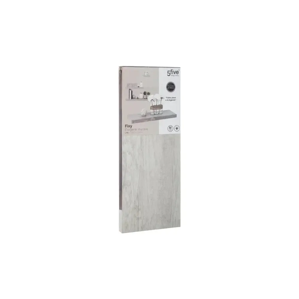 Mensola Da Parete Fixy L60Cm, Mdf 60X23,5X3,8 cm, Leggera E Moderna…