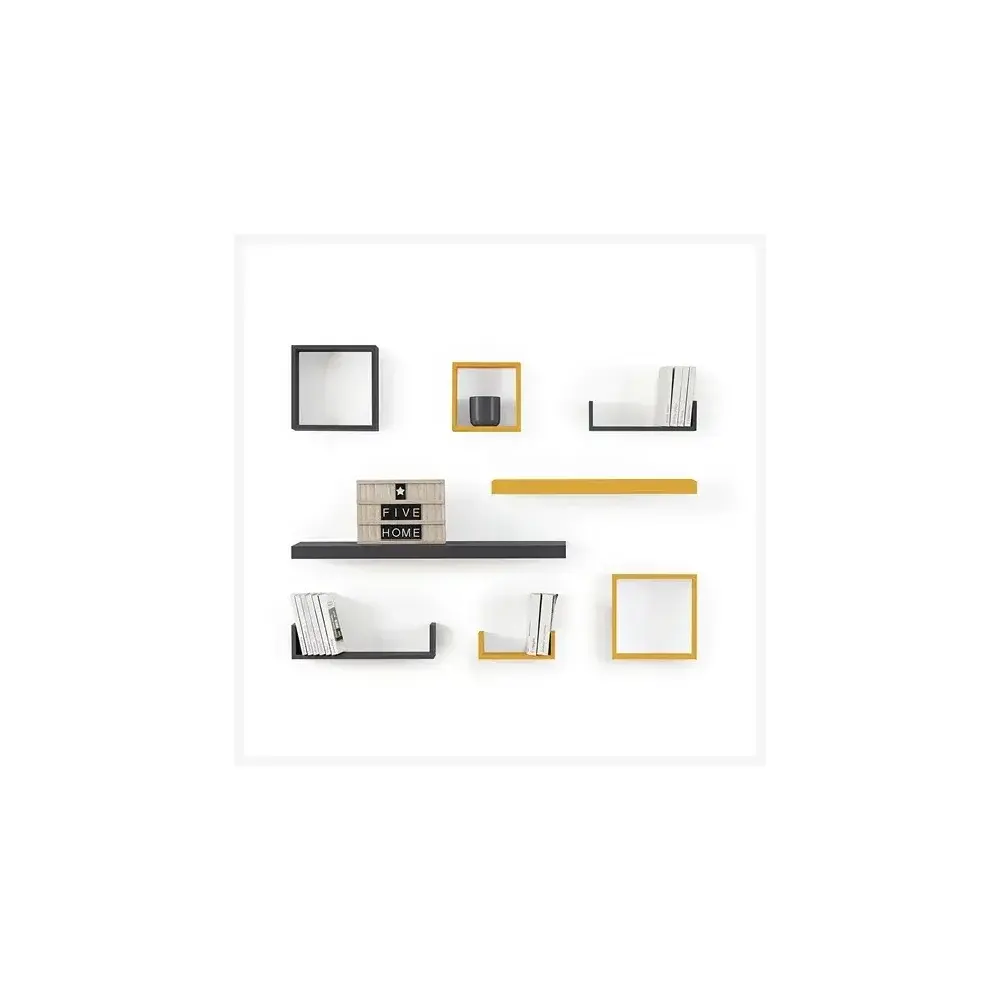 Mensola Da Parete Fixy L60Cm, Mdf 60X23,5X3,8 cm, Leggera E Moderna…