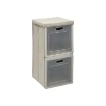 Scatola Contenitore 212772 Cube'N Door 2 Scomparti 30X30X60Cm Beige…