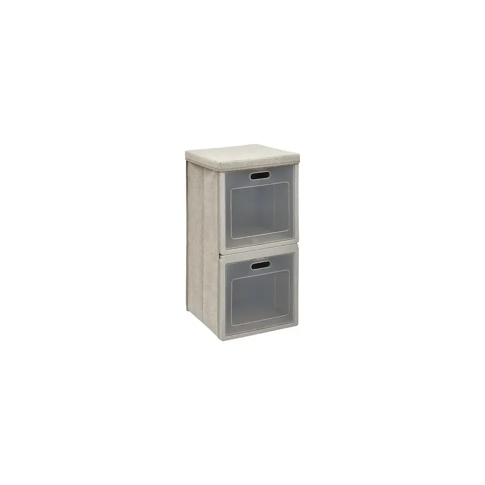 Scatola Contenitore 212772 Cube'N Door 2 Scomparti 30X30X60Cm Beige…