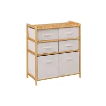 Mobiletto 174905 Bamboo 66X33X78Cm 6Cassetti 5FIVE - 5FIVE