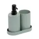 Set 2 Accessori Bagno Verde con Vassoio 214781, Kit Moderno 5FIVE…