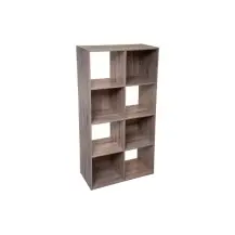Scaffale Legno, 8 Scomparti, 67X32X134 cm, Libreria Mobile…