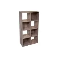 Scaffale Legno, 8 Scomparti, 67X32X134 cm, Libreria Mobile…