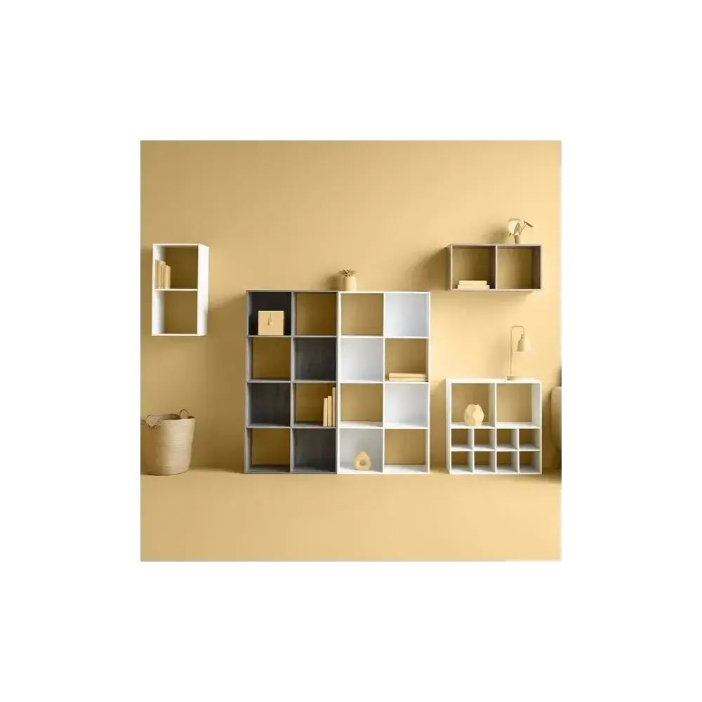 Scaffale Legno, 8 Scomparti, 67X32X134 cm, Libreria Mobile…