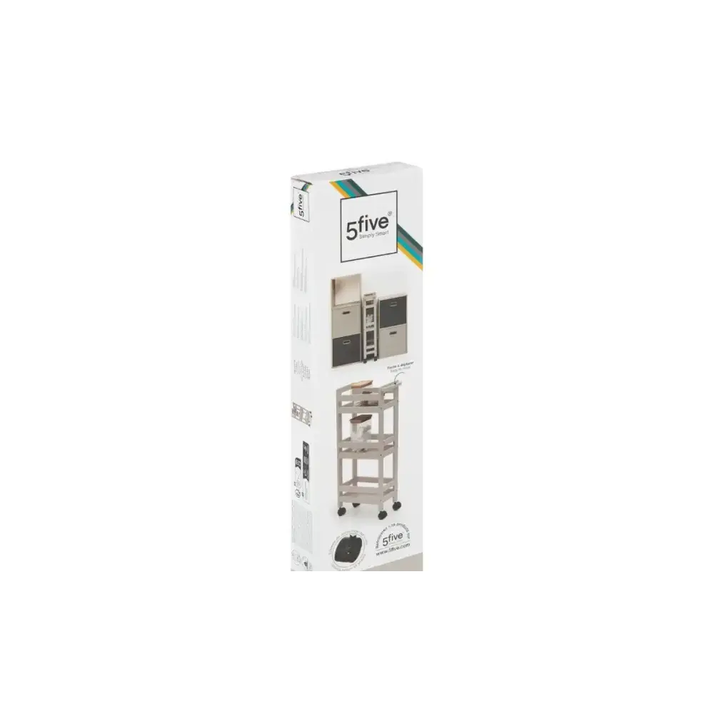 Carrello 174762O con Ruote 3P Beige 5FIVE - 5FIVE